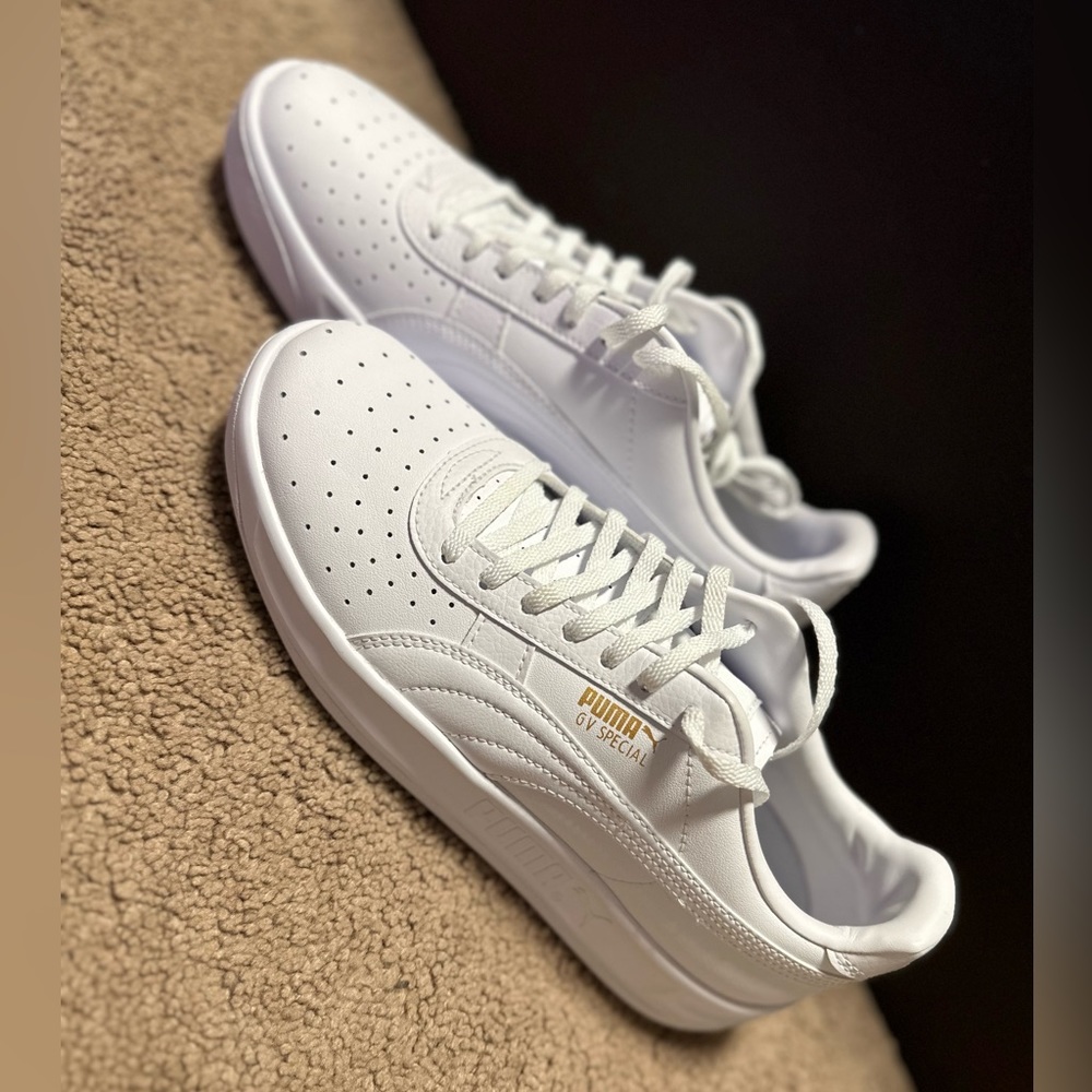 Big Kids Puma White Sneakers